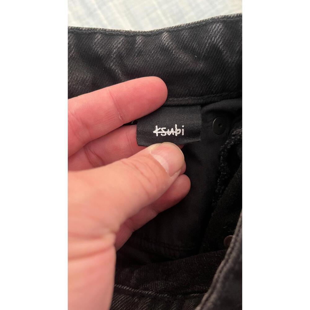 KSUBI  HAILEY BEIBER FAVE HIGH WAISTED CROPPED JEANS - Picture 12 of 14